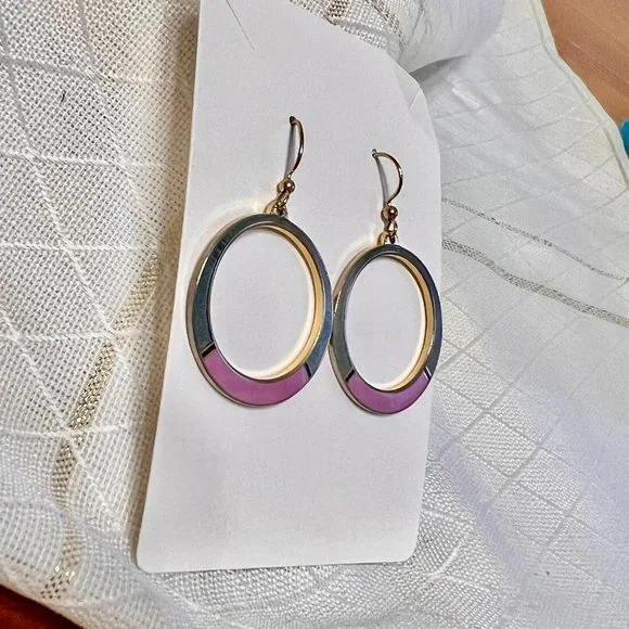 SKYE Vintage earrings, SKYE Vintage Jewelry, Isle of SKYE Dangle Hoop Earrings